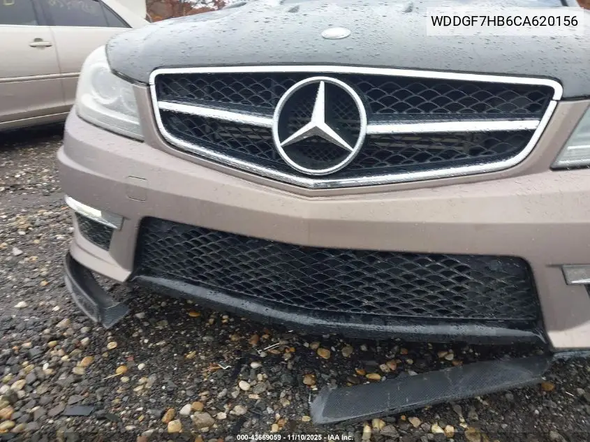 WDDGF7HB6CA620156 2012 Mercedes-Benz C 63 Amg