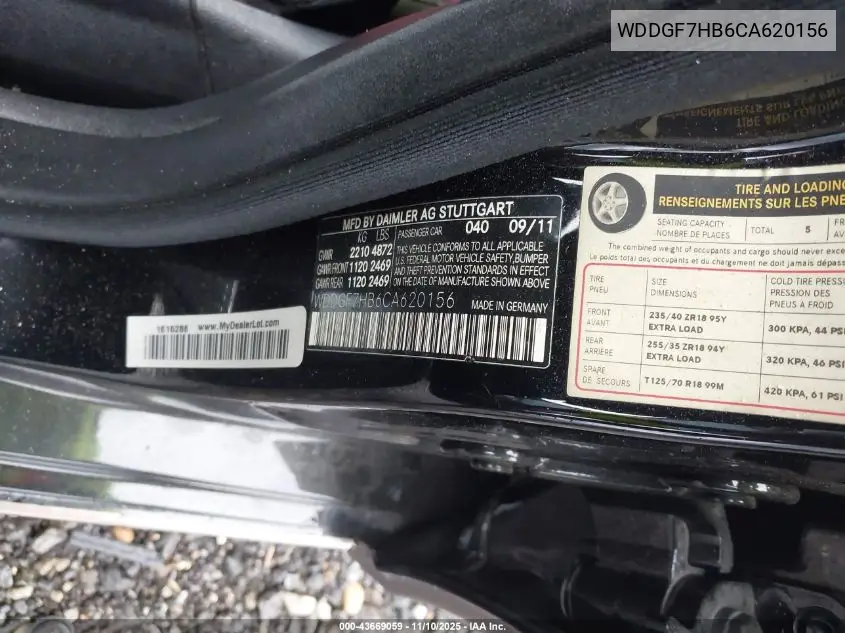 WDDGF7HB6CA620156 2012 Mercedes-Benz C 63 Amg