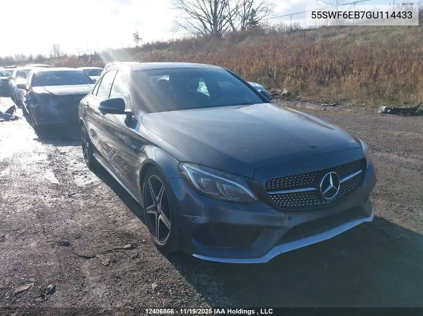 55SWF6EB7GU114433 2016 Mercedes-Benz C 450 Amg 4Matic