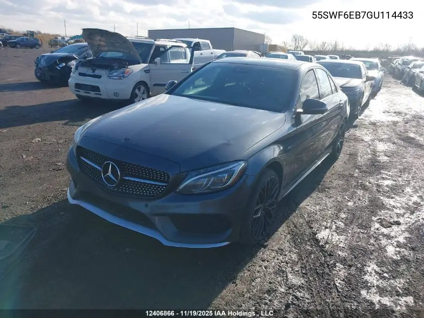 55SWF6EB7GU114433 2016 Mercedes-Benz C 450 Amg 4Matic