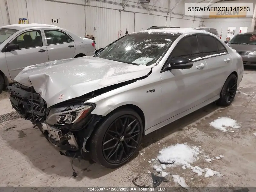 55SWF6EBXGU148253 2016 Mercedes-Benz C 450 Amg 4Matic