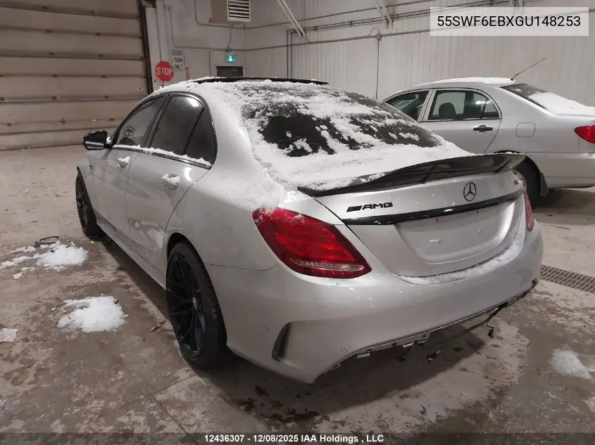 55SWF6EBXGU148253 2016 Mercedes-Benz C 450 Amg 4Matic