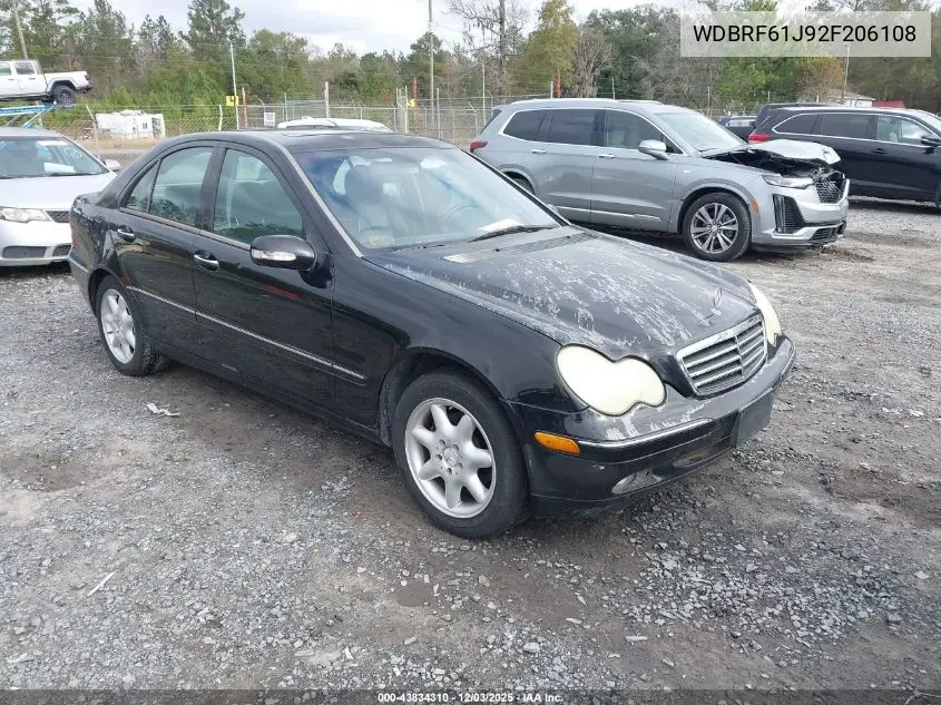 WDBRF61J92F206108 2002 Mercedes-Benz C 240