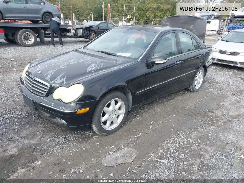 WDBRF61J92F206108 2002 Mercedes-Benz C 240
