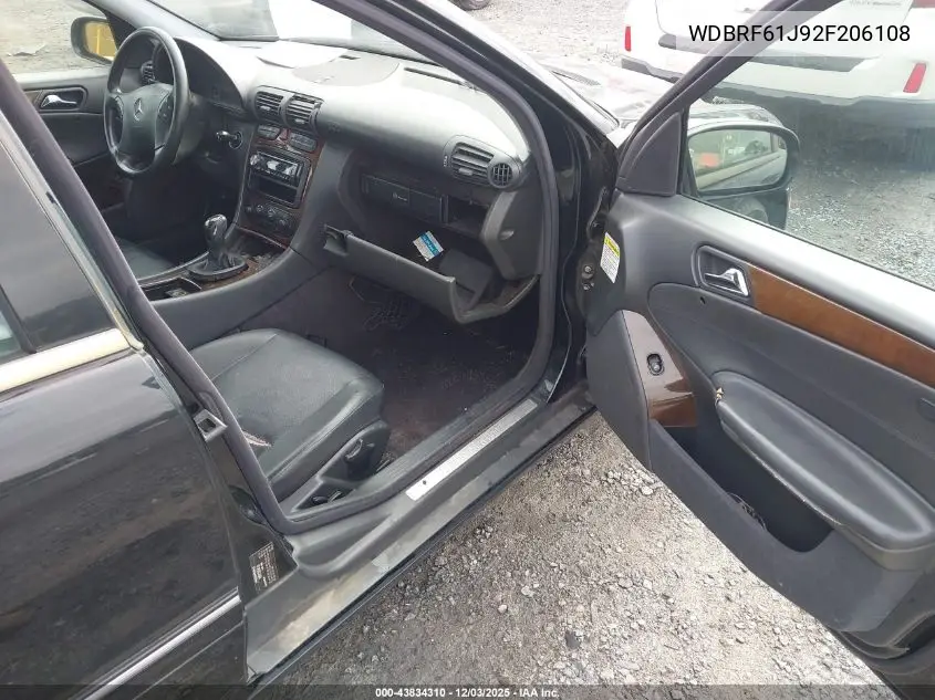 WDBRF61J92F206108 2002 Mercedes-Benz C 240
