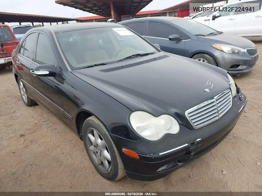 WDBRF64J32F224941 2002 Mercedes-Benz C 320