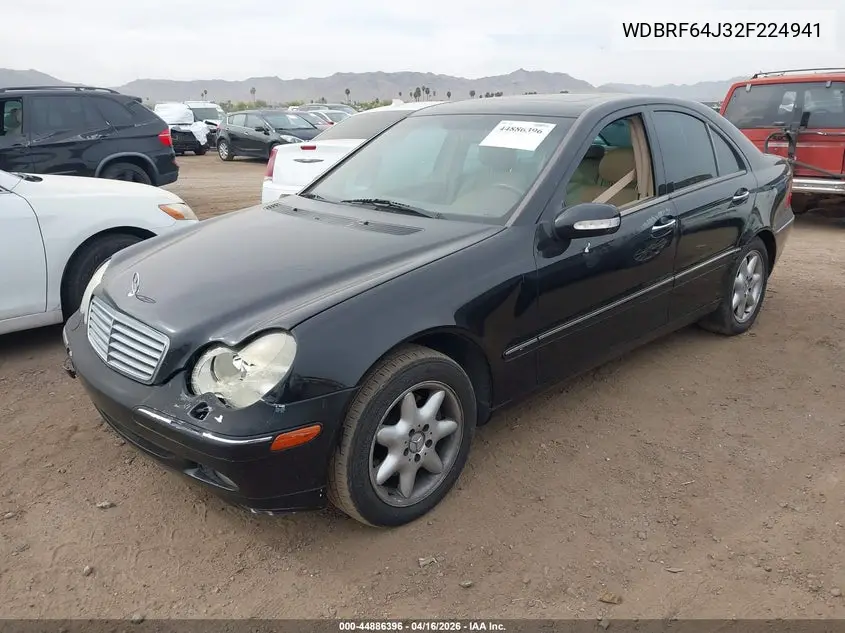 WDBRF64J32F224941 2002 Mercedes-Benz C 320