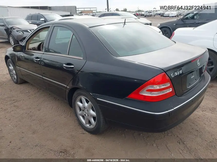 WDBRF64J32F224941 2002 Mercedes-Benz C 320