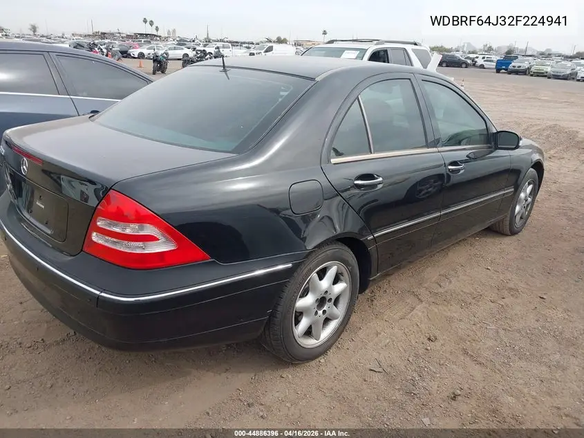 WDBRF64J32F224941 2002 Mercedes-Benz C 320