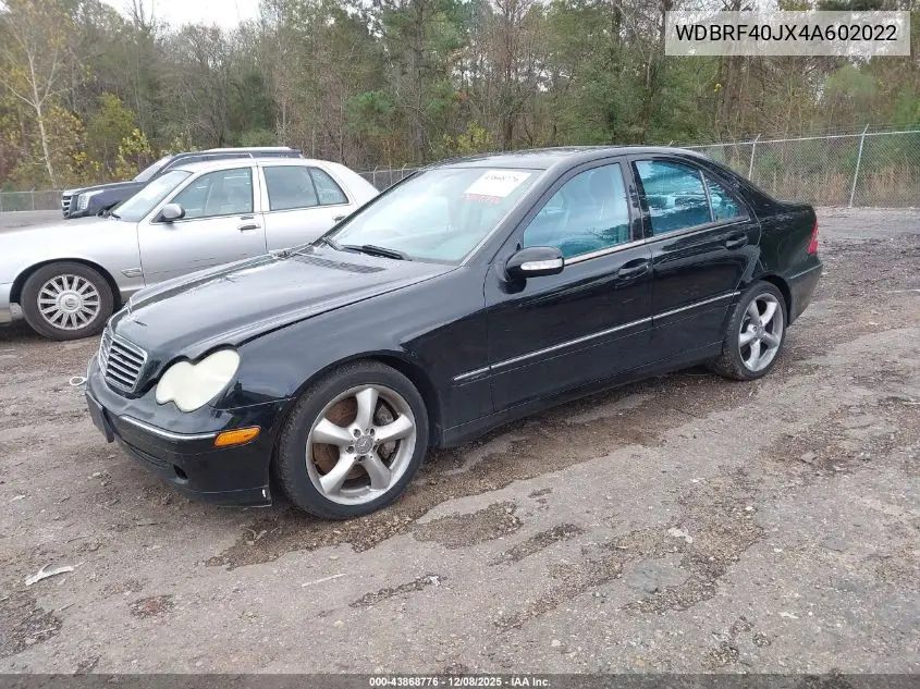WDBRF40JX4A602022 2004 Mercedes-Benz C 230 Kompressor Sport/Sport