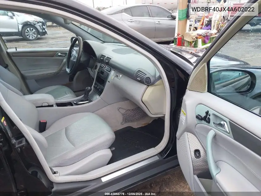 WDBRF40JX4A602022 2004 Mercedes-Benz C 230 Kompressor Sport/Sport