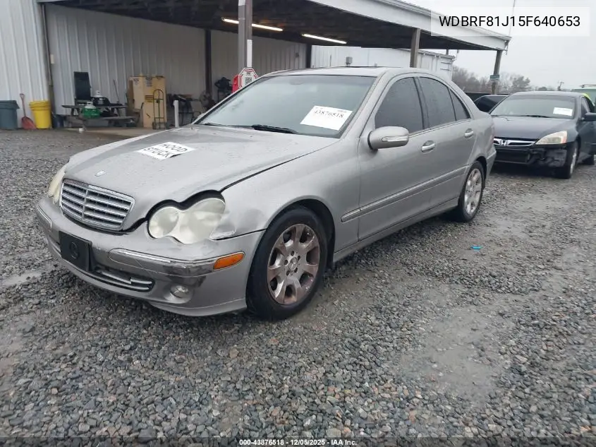 WDBRF81J15F640653 2005 Mercedes-Benz C 240 Luxury 4Matic