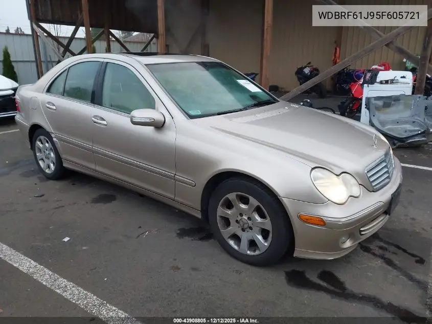 WDBRF61J95F605721 2005 Mercedes-Benz C 240 Luxury