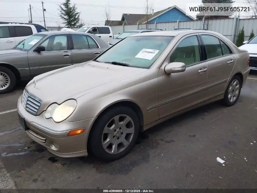 WDBRF61J95F605721 2005 Mercedes-Benz C 240 Luxury