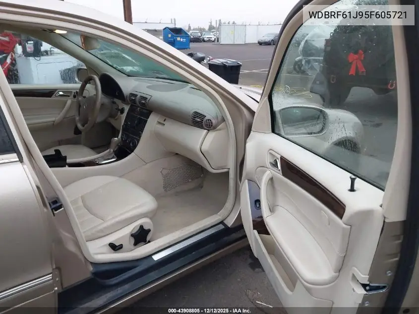 WDBRF61J95F605721 2005 Mercedes-Benz C 240 Luxury