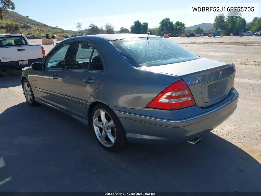 WDBRF52J16F755705 2006 Mercedes-Benz C 230 Sport