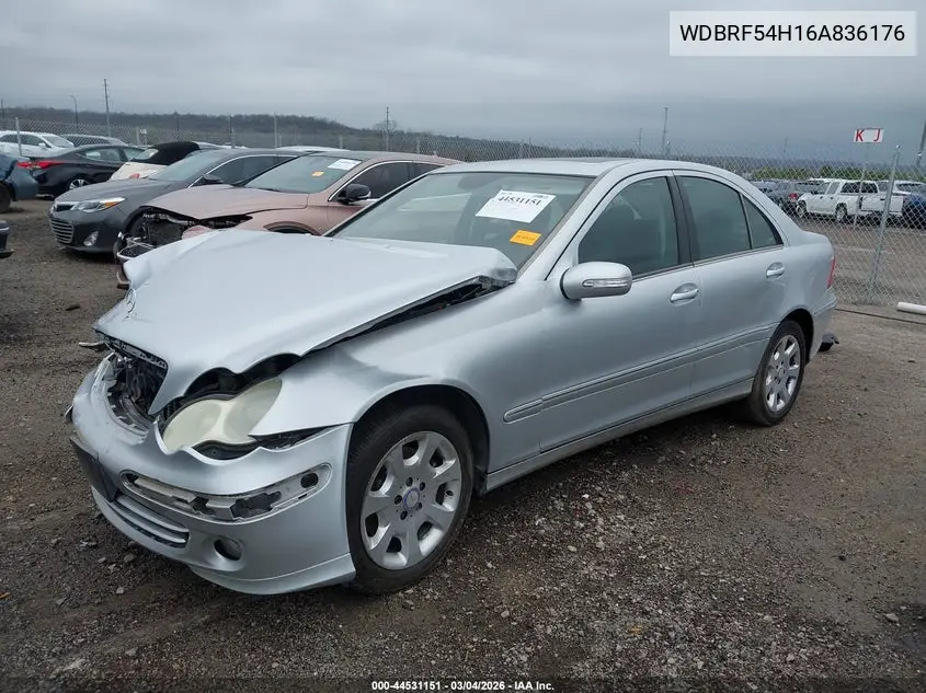 WDBRF54H16A836176 2006 Mercedes-Benz C 280 Luxury