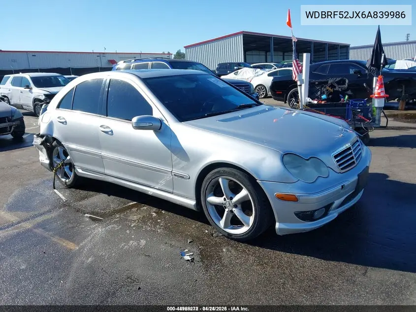 WDBRF52JX6A839986 2006 Mercedes-Benz C 230 Sport