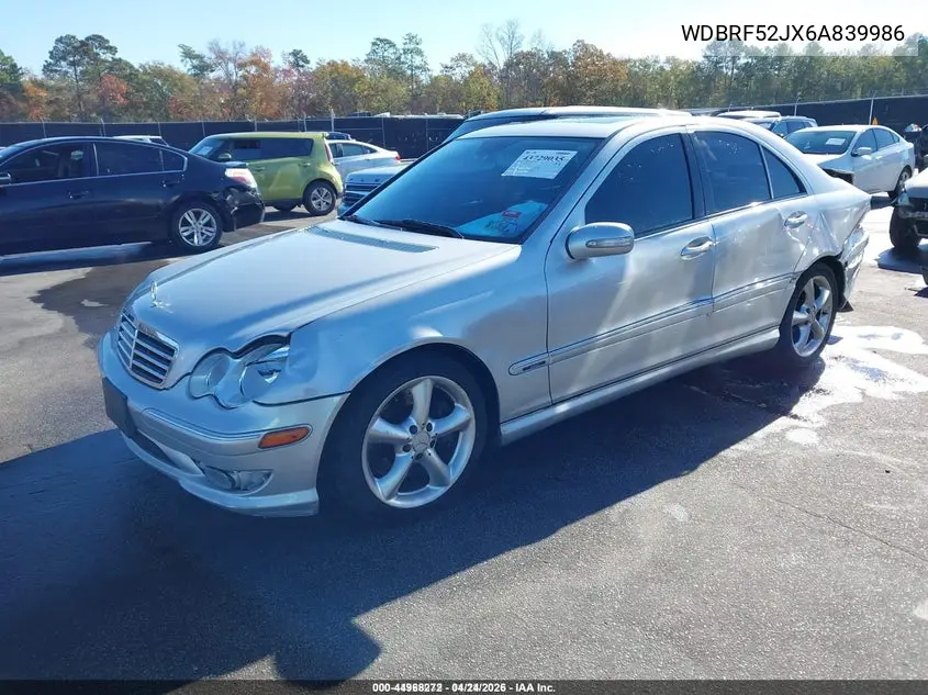 WDBRF52JX6A839986 2006 Mercedes-Benz C 230 Sport