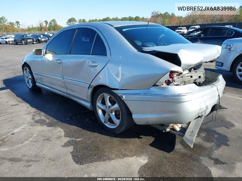 WDBRF52JX6A839986 2006 Mercedes-Benz C 230 Sport
