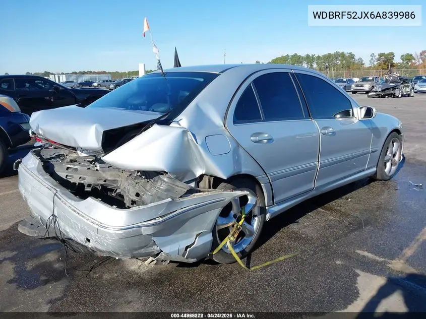 WDBRF52JX6A839986 2006 Mercedes-Benz C 230 Sport