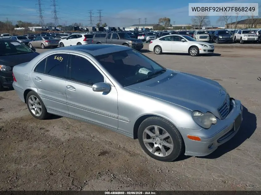 WDBRF92HX7F868249 2007 Mercedes-Benz C 280 Luxury 4Matic