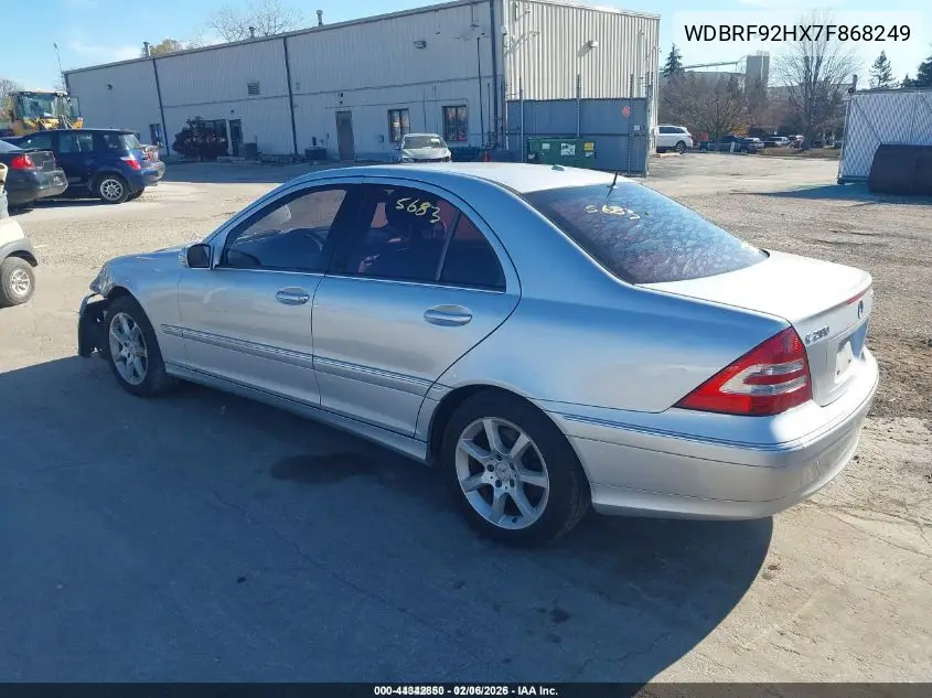 WDBRF92HX7F868249 2007 Mercedes-Benz C 280 Luxury 4Matic