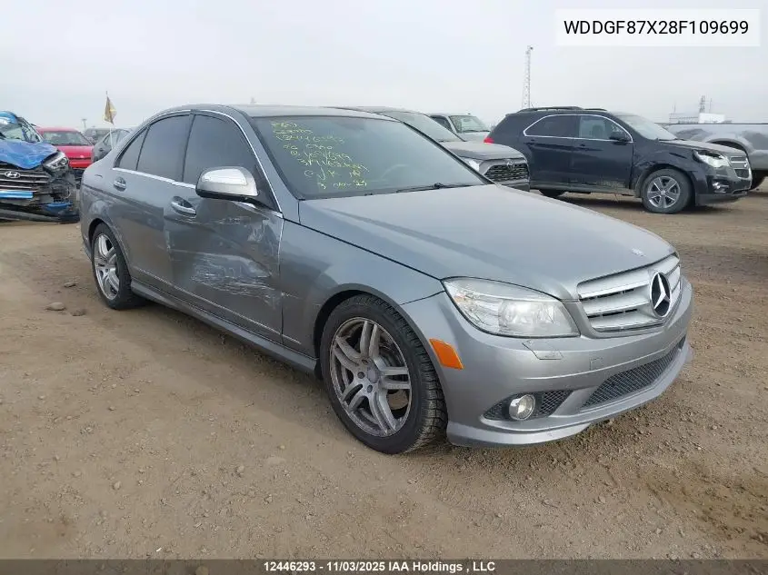 WDDGF87X28F109699 2008 Mercedes-Benz C 350 4Matic