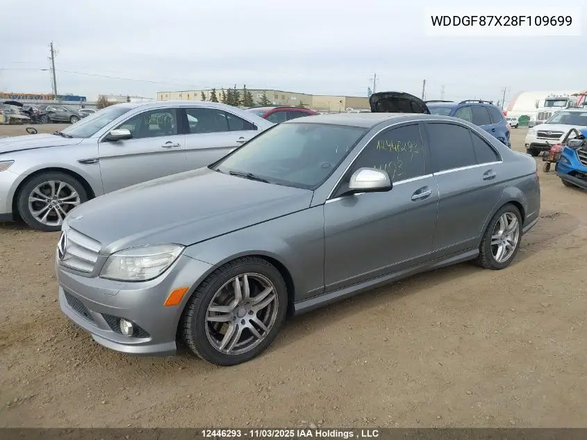 WDDGF87X28F109699 2008 Mercedes-Benz C 350 4Matic