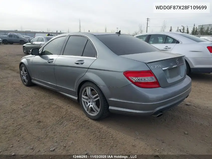 WDDGF87X28F109699 2008 Mercedes-Benz C 350 4Matic
