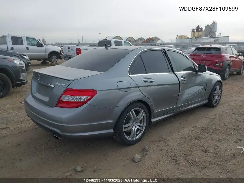 WDDGF87X28F109699 2008 Mercedes-Benz C 350 4Matic