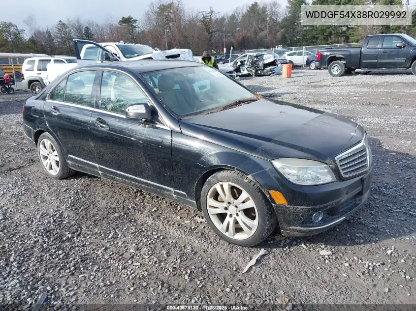 WDDGF54X38R029992 2008 Mercedes-Benz C 300 Luxury