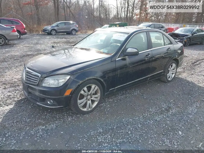 WDDGF54X38R029992 2008 Mercedes-Benz C 300 Luxury