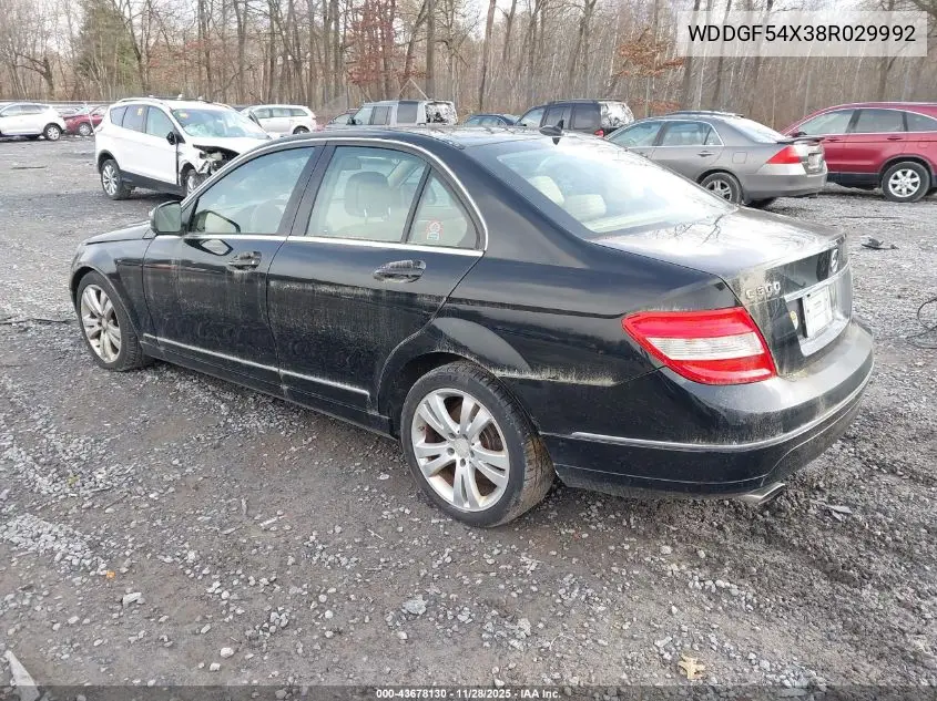 WDDGF54X38R029992 2008 Mercedes-Benz C 300 Luxury