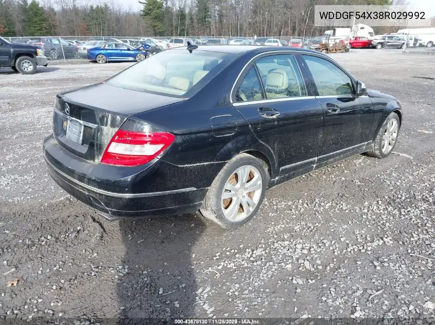 WDDGF54X38R029992 2008 Mercedes-Benz C 300 Luxury