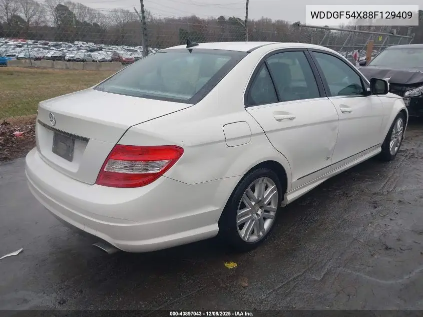 WDDGF54X88F129409 2008 Mercedes-Benz C 300 Luxury/Sport