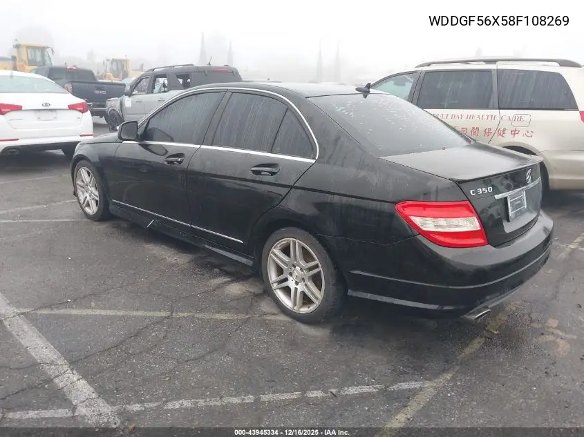 WDDGF56X58F108269 2008 Mercedes-Benz C 350 Sport