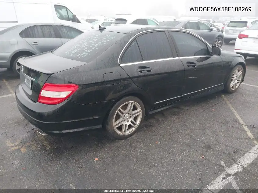 WDDGF56X58F108269 2008 Mercedes-Benz C 350 Sport