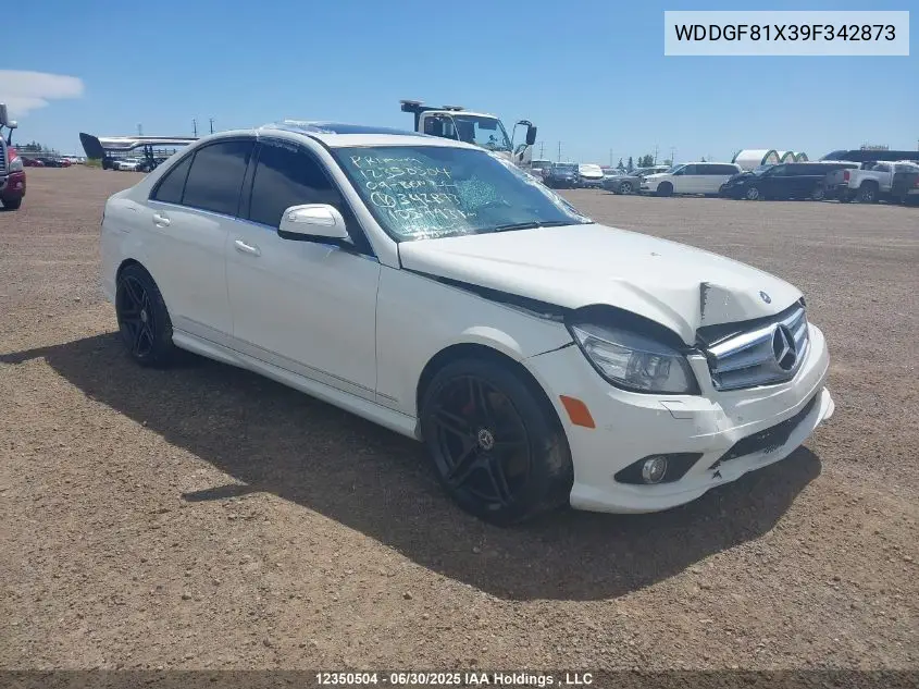 WDDGF81X39F342873 2009 Mercedes-Benz C 300 4Matic