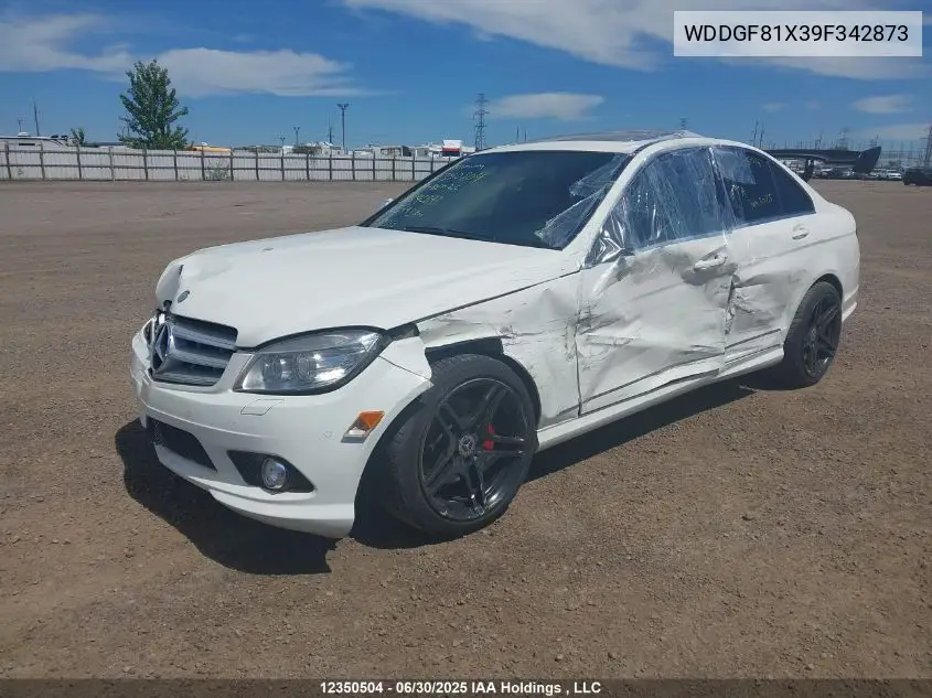 WDDGF81X39F342873 2009 Mercedes-Benz C 300 4Matic