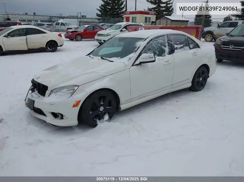 WDDGF81X39F249061 2009 Mercedes-Benz C 300 4Matic