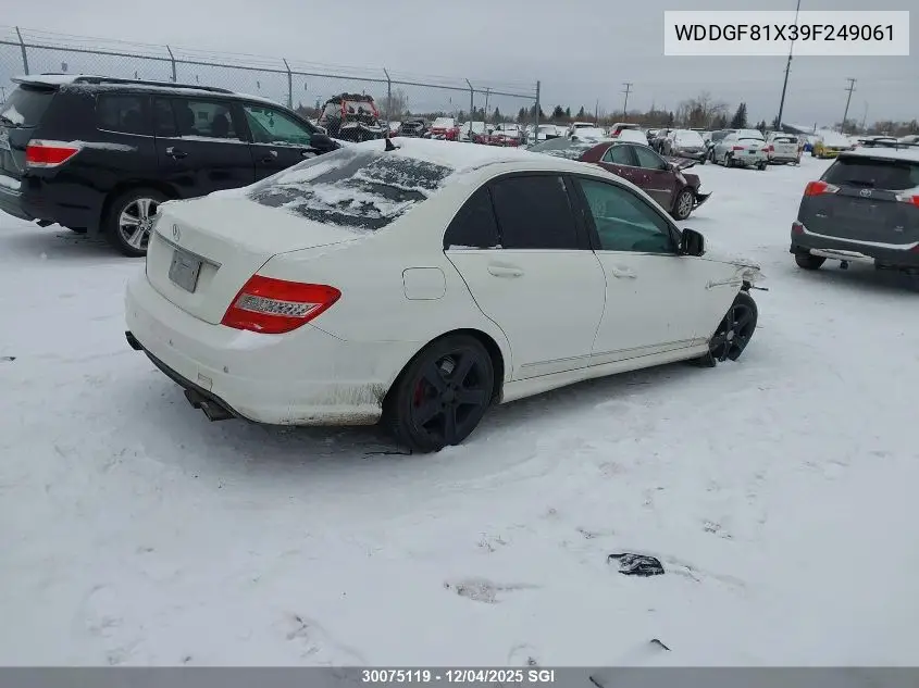 WDDGF81X39F249061 2009 Mercedes-Benz C 300 4Matic
