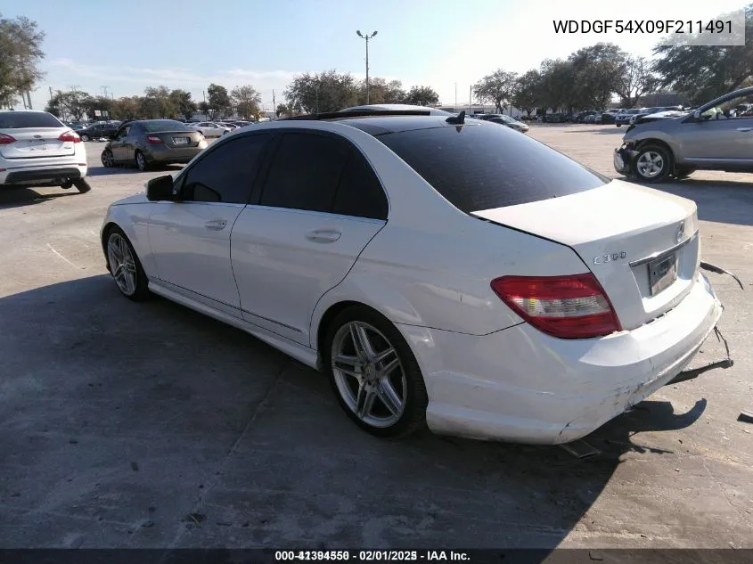 2009 Mercedes-Benz C 300 Luxury/Sport VIN: WDDGF54X09F211491 Lot: 41394550