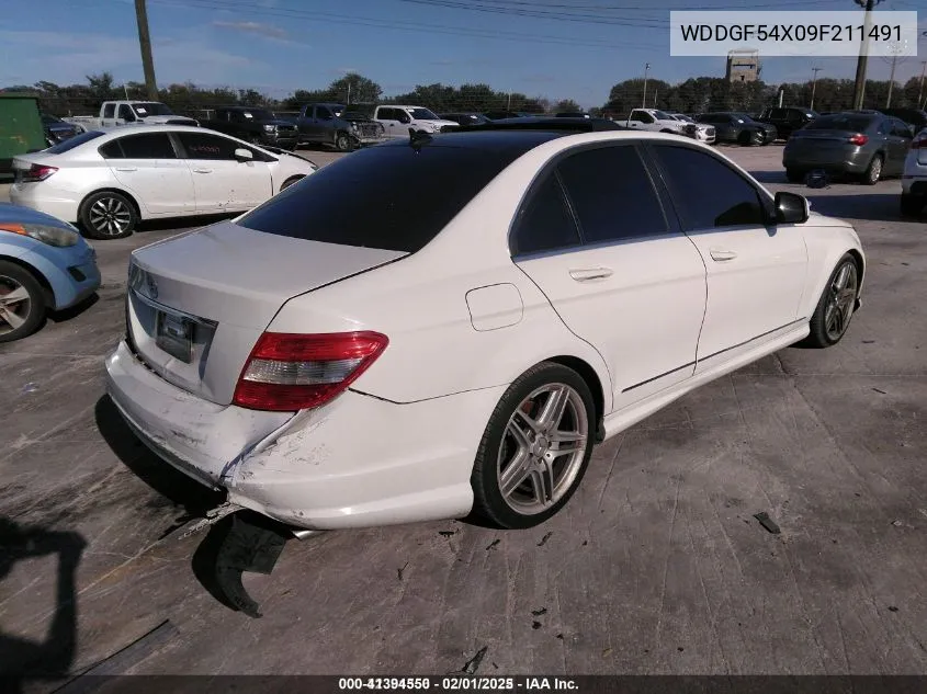 2009 Mercedes-Benz C 300 Luxury/Sport VIN: WDDGF54X09F211491 Lot: 41394550