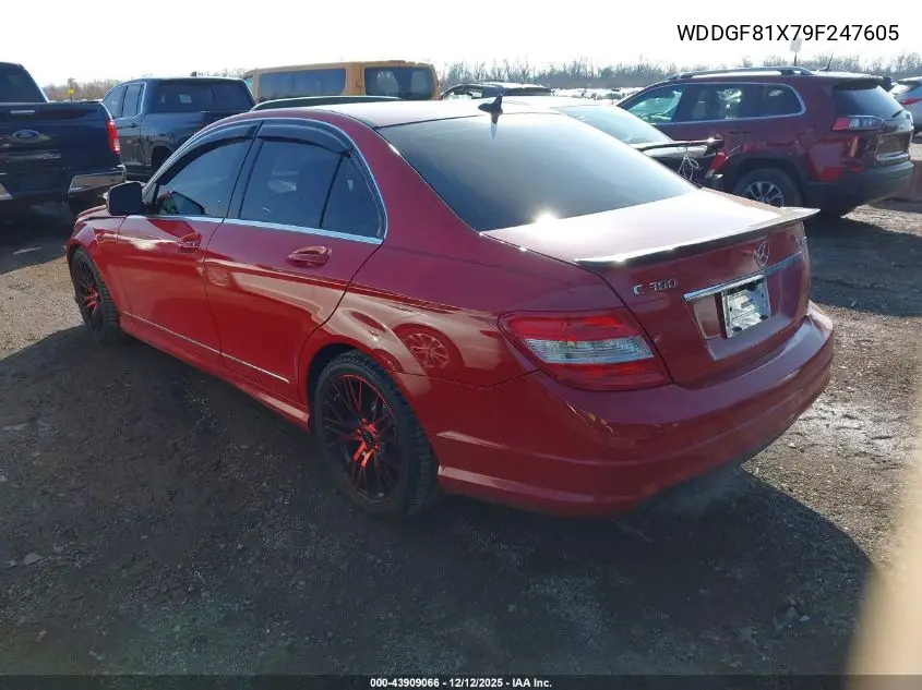 WDDGF81X79F247605 2009 Mercedes-Benz C 300 Luxury 4Matic/Sport 4Matic