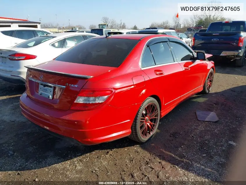 WDDGF81X79F247605 2009 Mercedes-Benz C 300 Luxury 4Matic/Sport 4Matic