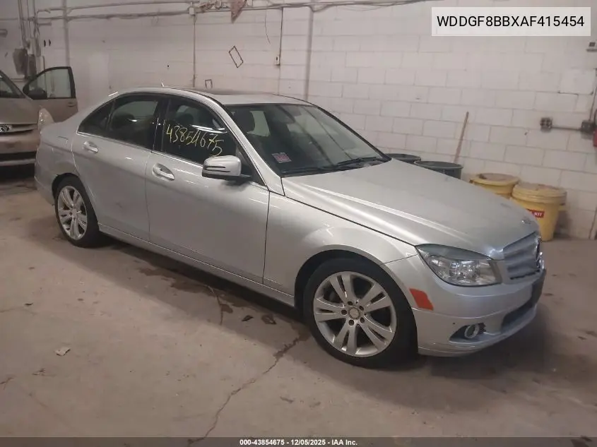 WDDGF8BBXAF415454 2010 Mercedes-Benz C 300 Luxury 4Matic