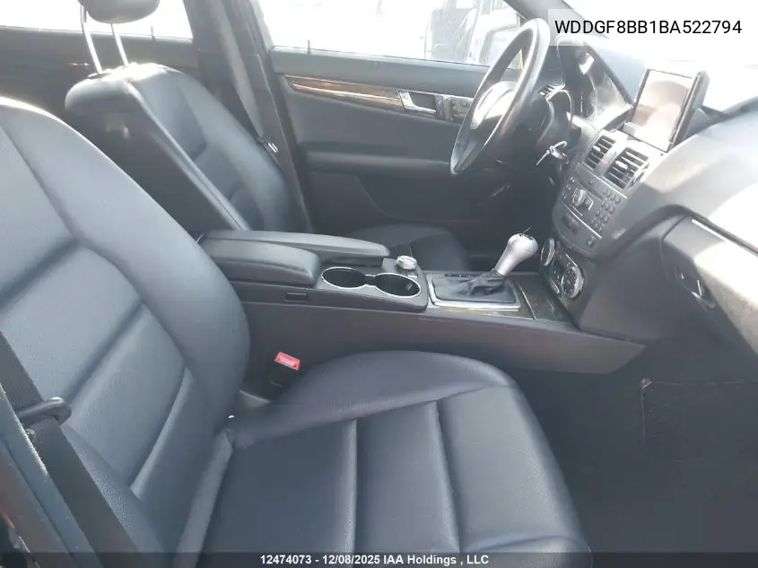 WDDGF8BB1BA522794 2011 Mercedes-Benz C 300 4Matic