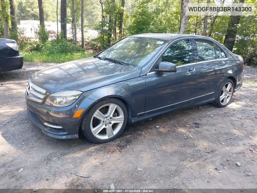 2011 Mercedes-Benz C 300 Luxury 4Matic/Sport 4Matic VIN: WDDGF8BB3BR143300 Lot: 42811061