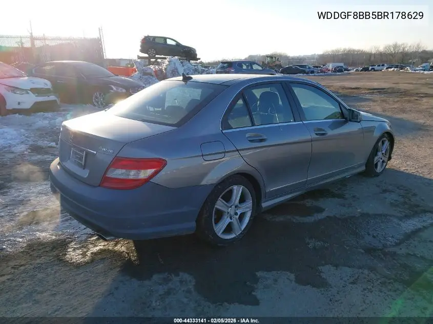 WDDGF8BB5BR178629 2011 Mercedes-Benz C 300 Sport 4Matic